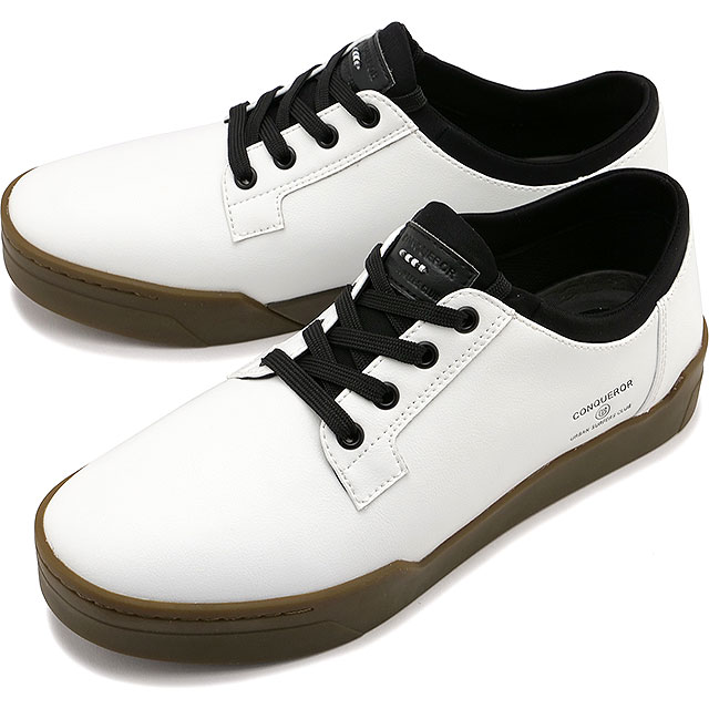 コンカラー シューズ conqueror shoes プラハ ウォーターテックス [PR-01 SS25] PRAHA WATER-TEX メンズ 靴 防水 スニーカー カジュアルシューズ WHITE 正規取扱店