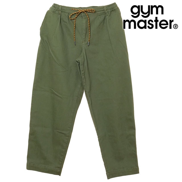 【20%OFF/SALE】ジムマスター GYM MASTER 10oz ストレッチカツラギツータックパンツ [G421745-46 SS25] メンズ ボトムス ロングパンツ クライミングパンツ オリーブ(カツラギ) 正規取扱店