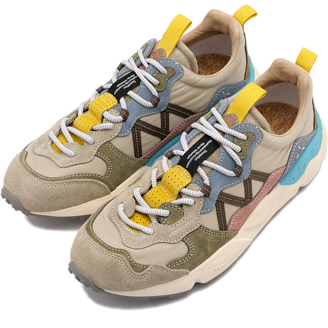 フラワーマウンテン Flower MOUNTAIN スニーカー レンザン [FM107005 SS25] LENZAN レディース 靴 シューズ フェス アウトドア Beige/Blue 正規取扱店