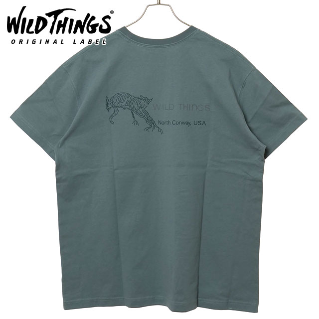 ワイルドシングス WILD THINGS アーカイブTシャツ ワイルドキャット [WT25067SK SS25] ARCHIVE TEE “WILD CAT” メンズ トップス 半袖 アウトドア SMOKY-LEAF 【メール便配送】 正規取扱店