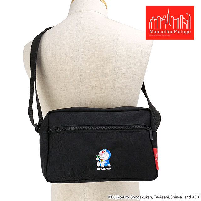 マンハッタンポーテージ Manhattan Portage ザスプリンターLG VER2 ドラえもん [MP1401L2DORA25 SS25] THE SPRINTER（LG）VER2 DORAEMON 25 メンズ・レディース 鞄 ショルダーバッグ Black 正規取扱店