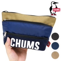 チャムス CHUMS トリコカラー3ポケットポーチ スウェットナイロン [CH60-3879 SS25] Tricolor 3 Pocket Pouch Sweat Nylon メンズ・レディース 小