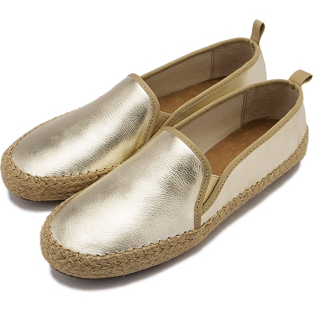 日本限定 エミュ オーストラリア EMU Australia スニーカー ガムレザーメタリック [W13258 SS25] Gum Leather Metallic レディース エミュー 靴 エスパドリーユ スリッポン Gold 正規取扱店