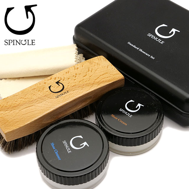 スピングル SPINGLE シューズケア用品 スタンダードシューケアセット [SPA-9631] standard shoe care set メンズ・レディース 純正 保湿クリーム・クリーナー・馬毛ブラシ・クロス Natural（139） 正規取扱店