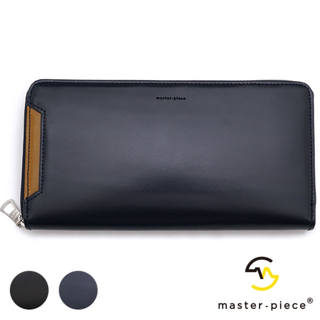 【ポイント10％】マスターピース master-piece メンズ ラウンドファスナーウォレット Notch [223050 SS21] master piece 財布 日本製 革製 長財布 小銭入れ有 高級ギフト レザー 正規取扱店