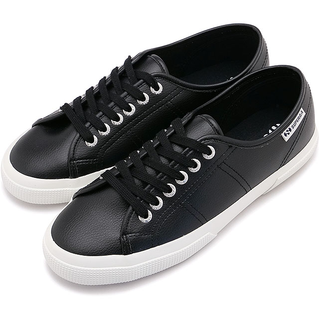 スペルガ SUPERGA スニーカー ヴィーガン タンブル マテリアル LE [5S1138LW SS25] 3750 VEGAN TUMBLED MATERIAL LE レディース 靴 シューズ BLACK 999 正規取扱店