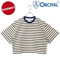 30%OFF/SALEۥХ ORCIVAL 磻 롼ͥå 硼ȥ꡼֥ץ륪С [OR-C0416-MSD SS25] WIDE CREW NECK S/S P.O. ǥ ȥåץ åȥ ȾµT ܡ 硼Ⱦ WHITE/BLACK(BLUE-BINDER) 谷Źtsۡts