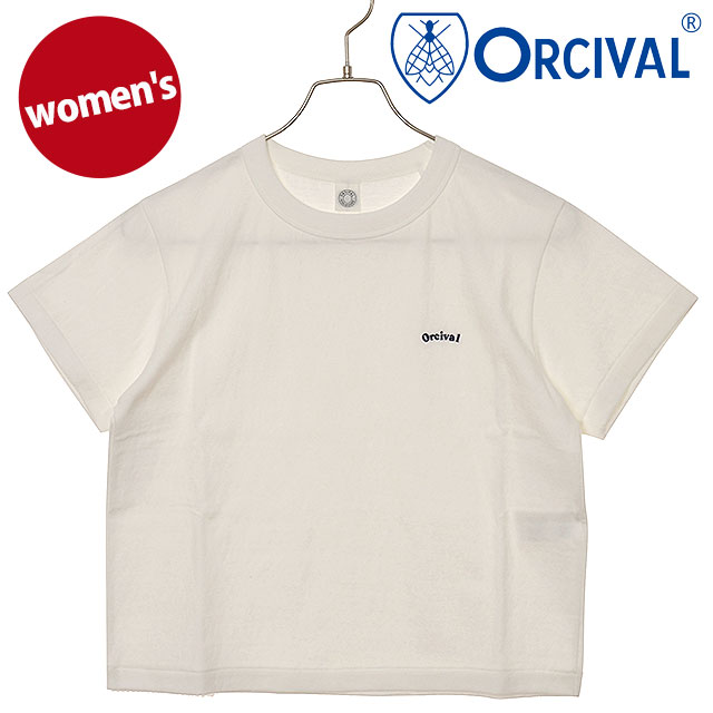 オーシバル ORCIVAL エンブロイダリー ショートスリーブTシャツ [OR-C0418-MIT SS25] EMBROIDERY SHORT SLEEVE T-SHIRT レディース トップス カットソー 半袖 コンパクト OFF-WHITE 【メール便配送】 正規取扱店