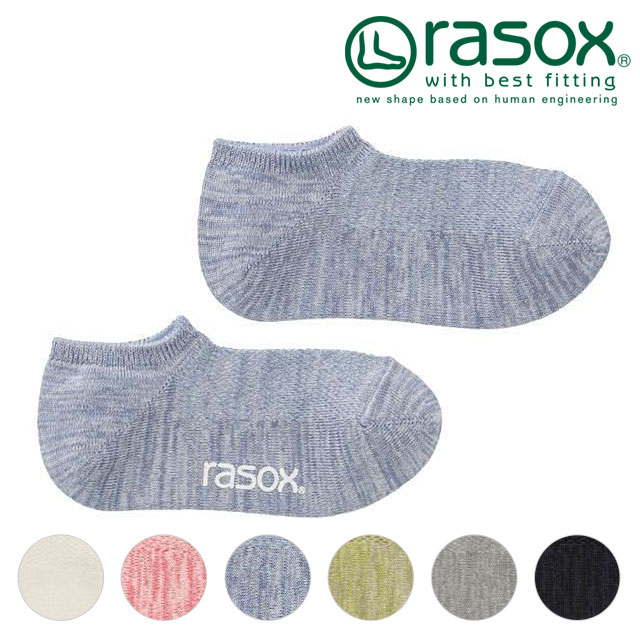 ラソックス rasox クールネス・スニーカー [CA251SN01 SS25] メンズ・レディース 靴下 日本製 くるぶしソックス 接触冷感 【メール便配送】 正規取扱店