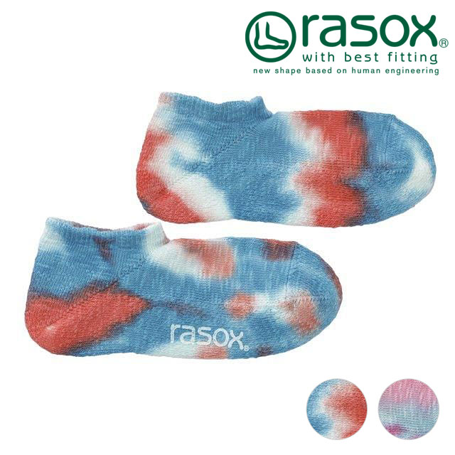 ラソックス rasox タイダイ・スニーカー [CA091SN24 SS25] メンズ・レディース 靴下 日本製 くるぶしソックス 【メール便配送】 正規取扱店