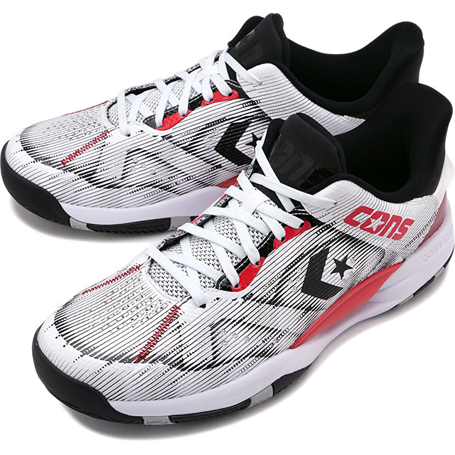 コンバース CONVERSE スニーカー コンズ アクセレレーター ローカット [33500390 SS25] CONS ACCELERATOR LOW メンズ 靴 バスケットボールシューズ バッシュ WHITE/RED 正規取扱店