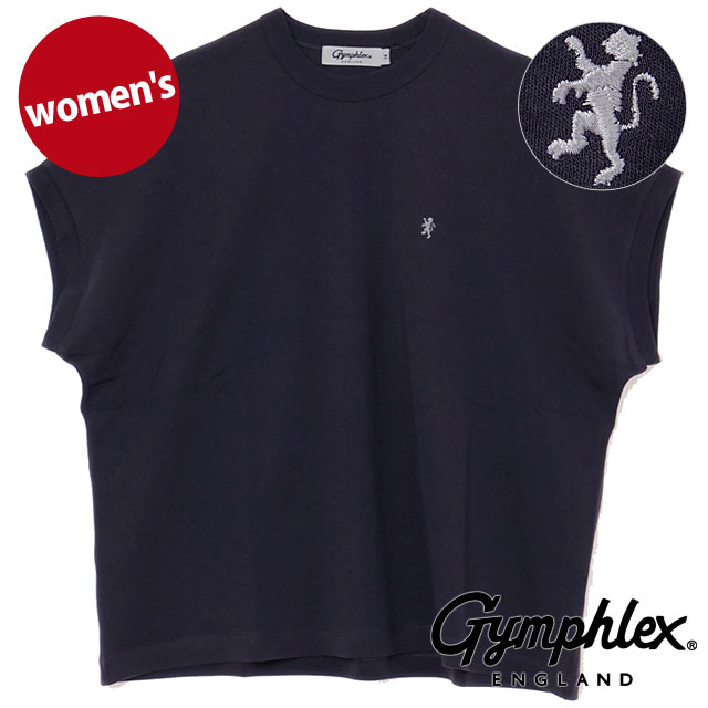ジムフレックス Gymphlex クルーネック スリーブレス PO [#GY-C0361 FLK SS25] CREW NECK SLEEVELESS P.O. レディース スポーツファッション トップス スリーブレスTシャツ CHARCOAL(WHITE) 【メール便配送】 正規取扱店