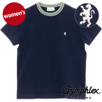 եå Gymphlex 롼ͥå ˥åȥ饤 T [#GY-C0448 CCB SS25] CREW NECK KNIT-LINE T-SHIRT ǥ ݡĥեå ȥåץ Ⱦµ åȥ NAVY/BEIGE(WHITE) ڥ᡼ 谷Ź