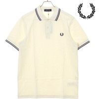 եåɥڥ꡼ FRED PERRY ݥ ĥ ƥåץ եåɥڥ꡼ [M3600-Y24 SS25] TWIN TIPPED FRED PERRY SHIRT  ȥåץ Ⱦµ åȥԥ ECRU/TENNIS-BLUE 谷Ź