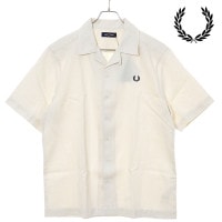 フレッドペリー FRED PERRY ピケ テクスチャードリヴィアカラーシャツ [M7774-560 SS25] PIQUE TEXTURE REVERE COLLAR SH メンズ トップス 半袖 