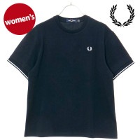 【20％OFF／SALE】フレッドペリー FRED PERRY ティップド ピケTシャツ [G9167-608 SS25] TIPPED PIQUE T-SHIRT レディース トップス 半袖 鹿の子