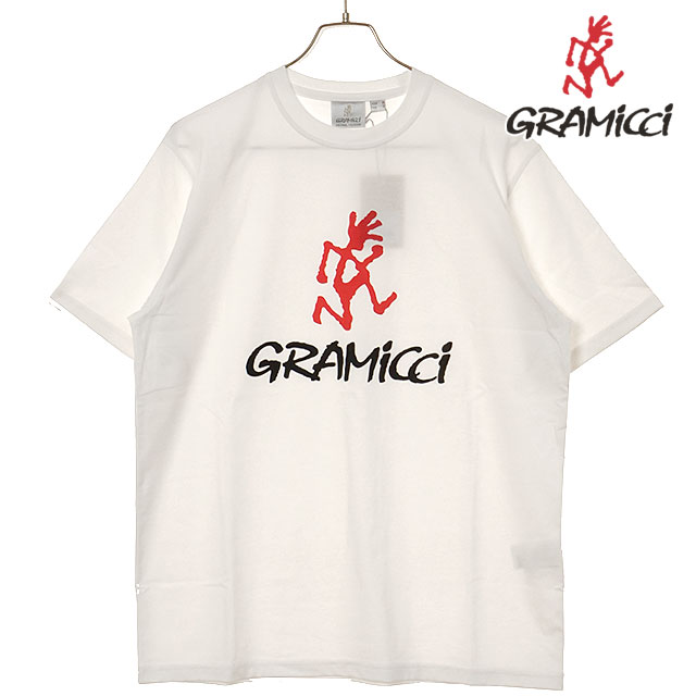 グラミチ Gramicci グラミチロゴティー [G4SU-T097 SS25] GRAMICCI LOGO TEE メンズ・レディース トップス 半袖Tシャツ コットンポリエステル WHITE 【メール便配送】 正規取扱店