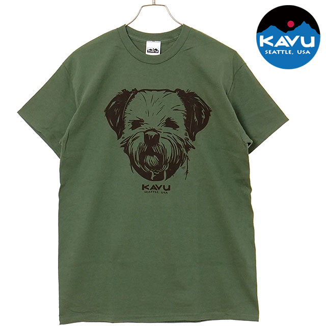 【30%OFF/SALE】カブー KAVU 25ドッグ Tシャツ [19822261 SS25] 25 Dog Tee メンズ トップス 半袖 Military-Green 【メール便配送】 正規取扱店【ts】