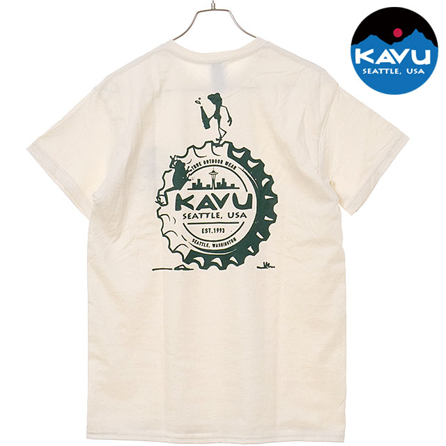 カブー KAVU クラウンフロッグ Tシャツ [19822265 SS25] Crown Frog Tee メンズ トップス 半袖 Natural 【メール便配送】 正規取扱店