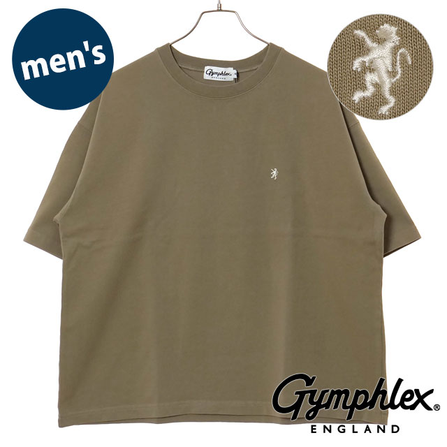 【SALE】ジムフレックス Gymphlex クルーネック ショートスリーブ Tシャツ [#GY-C0441 DDH SS25] CREW NECK S/S T-SHIRT メンズ スポーツファッション トップス 半袖 ボックスシルエット BEIGE(IVORY) 正規取扱店【ts】【ts】