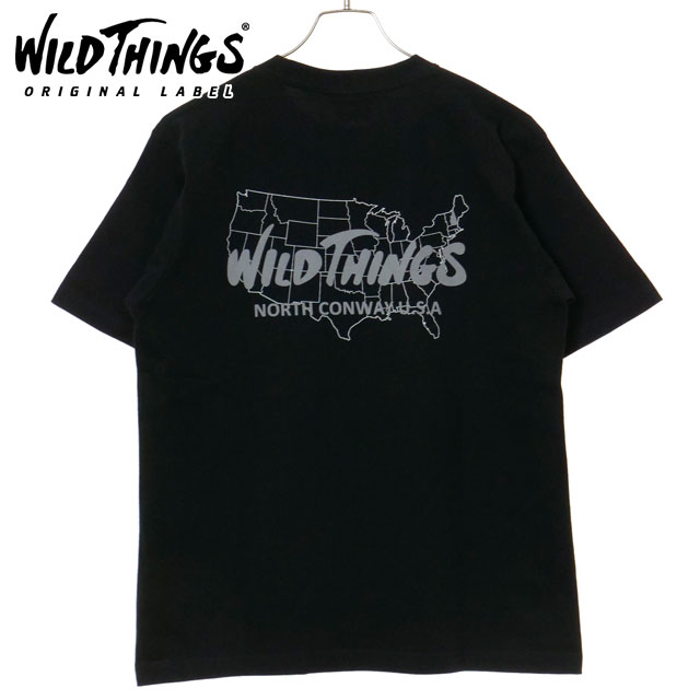 【30％OFF／SALE】ワイルドシングス WILD THINGS バースプレイスTシャツ [WT25070K SS25] BIRTH PLACE TEE メンズ トップス 半袖 アウトドア BLACK 【メール便配送】 正規取扱店【ts】