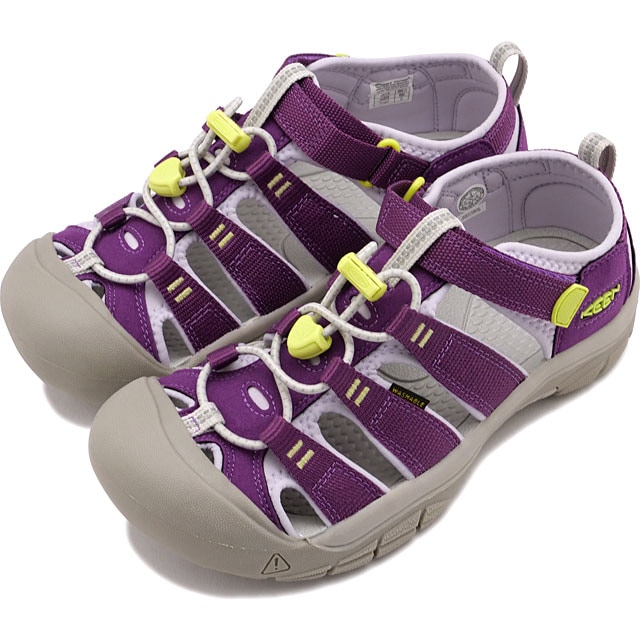 キーン KEEN サンダル ニューポート エイチツー [1030796 SS25] YOUTH NEWPORT H2 キッズ・ユース・ジュニアサイズ 子供靴 水遊び キャンプ アウトドア CHARISMA/DAIQUIRI-GREEN パープル 正規取扱店