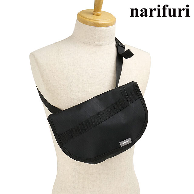 ナリフリ narifuri ヒップバッグ [NF8030 SS25] HIP BAG メンズ・レディース 鞄 ショルダーバッグ BLACK 正規取扱店