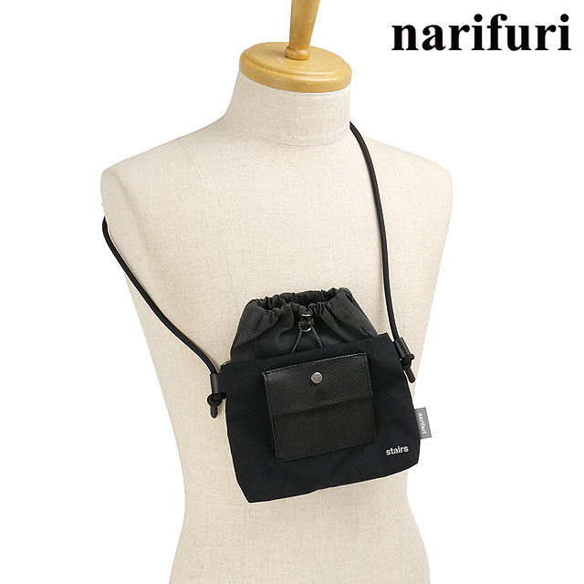 【30%OFF/SALE】ナリフリ narifuri × stairs design products ミニバッグ [NFSD-01 SS25] MINI BAG メンズ・レディース ステアーズデザインプロダクツ コラボ 鞄 ショルダーバッグ BLACK 正規取扱店【ts】