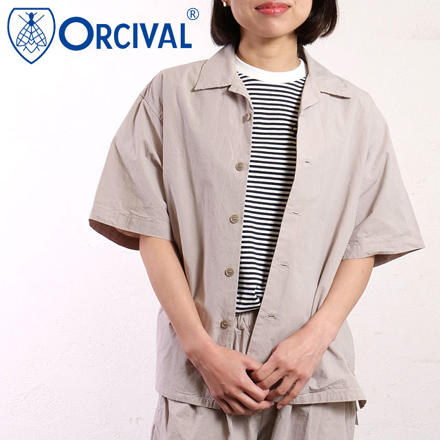SALE】オーシバル ORCIVAL オープンカラー ショートスリーブ