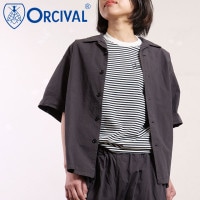 【30%OFF/SALE】オーシバル ORCIVAL オープンカラー ショートスリーブシャツ [OR-B0363-GDP SS25] OPEN COLLAR SHORT SLEEVE SHIRT 日本
