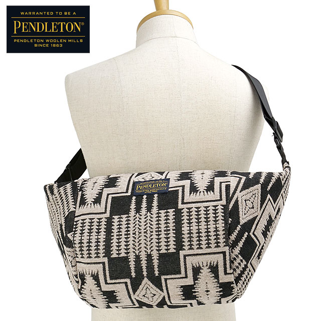 ペンドルトン PENDLETON ゴブラン ウエストバッグ [PDT-000-251011 SS25] GOBELINS WAIST BAG メンズ・レディース 鞄 ゴブラン織り ボディバッグ 斜め掛け BLK 正規取扱店