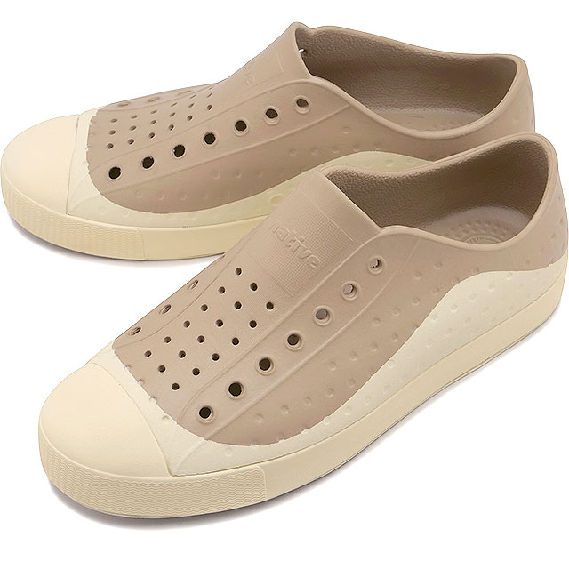 【40%OFF/SALE】ネイティブシューズ native shoes スニーカー ジェファーソン ローム [F0000181 SS25] JEFFERSON ROAM メンズ 靴 EVA スリッポン FLAX-TAN/BONE-WHITE 正規取扱店【ts】