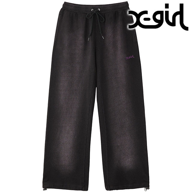 エックスガール X-girl フェイデッド スウェットパンツ [105252031001 SU25] FADED SWEAT PANTS レディース ルーズシルエット xgirl PURPLE パープル 紫