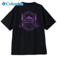 30OFFSALEۥӥ Columbia ϡѡѥեå硼ȥ꡼T [PM0966-010 SS25]  ȥåץ Ⱦµ ХåץT ۼ®ǽ UVå Black ֥å ڥ᡼ 谷Źts
