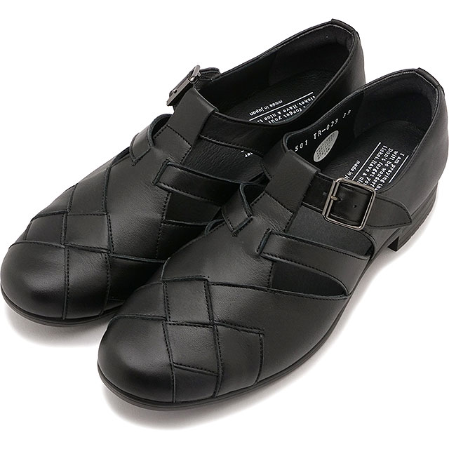 【返品送料無料】ショセ トラベルシューズ TRAVEL SHOES by chausser トラベル シューズ バイ ショセ メッシュストラップシューズ [TR-029 SS25] Mesh strap shoes レディース 靴 日本製 生活防水 ビブラムソール ブラック BL 正規取扱店