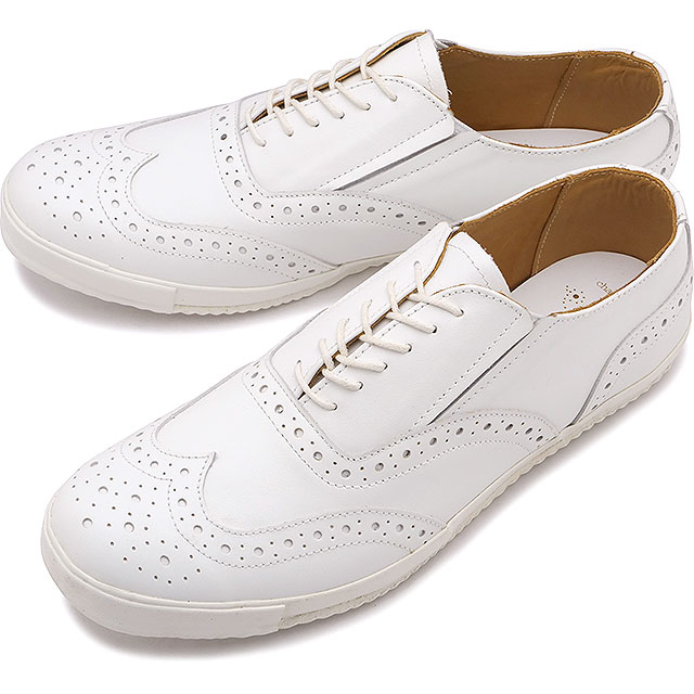 【返品送料無料】ショセ chausser スニーカー セザミ ウィングチップ レザーシューズ [SA-01 SS25] ses amis LEATHER SNEAKERS メンズ・レディース 靴 牛革 WH 正規取扱店