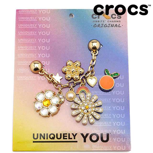 クロックス crocs ジビッツチャーム エブリシング ナイス ジェム ミックス 5パック [10012117 SS24] JIBBITZ Everything Nice Gem Mix 5Pack シューズアクセサリー カスタマイズ 【メール便配送】