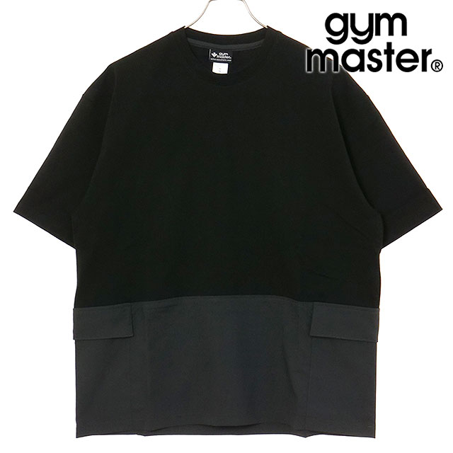 【30%OFF/SALE】ジムマスター GYMMASTER マイクロリップ天竺切り替えtee [G521728-05 SU25] メンズ トップス 半袖Tシャツ ブラック/チャコール 【メール便配送】 正規取扱店【ts】