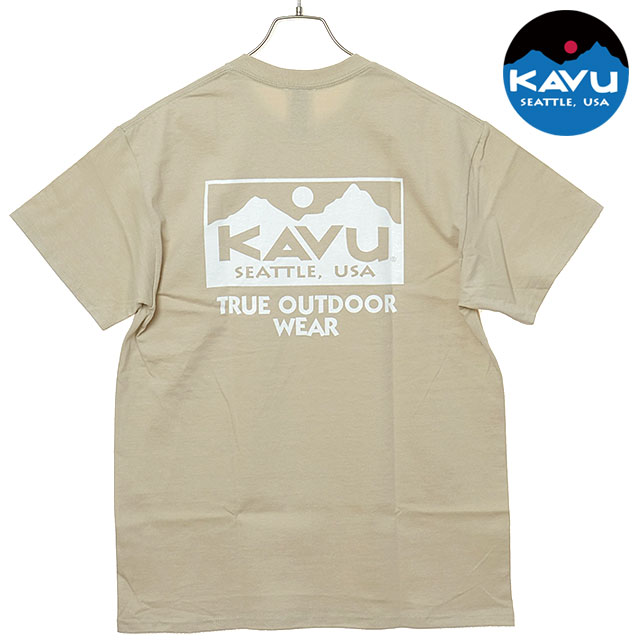 【30％OFF／SALE】カブー KAVU トゥルーロゴ Tシャツ [19822238 SS25] True Logo Tee メンズ トップス 半袖 ロゴティー Sand 【メール便配送】 正規取扱店【ts】