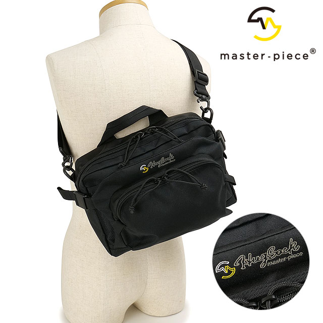 【ポイント10％】マスターピース master-piece ハグサック ショルダーバッグ [03231 SS25] 6.5L HugSack SHOULDER BAG メンズ・レディース 鞄 日本製 ワンショルダー アウトドア BLACK 正規取扱店
