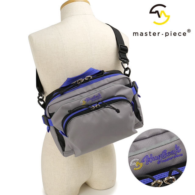 【ポイント10％】マスターピース master-piece ハグサック ショルダーバッグ [03231 SS25] 6.5L HugSack SHOULDER BAG メンズ・レディース 鞄 日本製 ワンショルダー アウトドア GRAY 正規取扱店