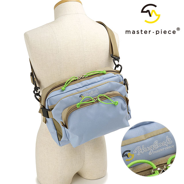 【ポイント10％】マスターピース master-piece ハグサック ショルダーバッグ [03231 SS25] 6.5L HugSack SHOULDER BAG メンズ・レディース 鞄 日本製 ワンショルダー アウトドア SAX 正規取扱店