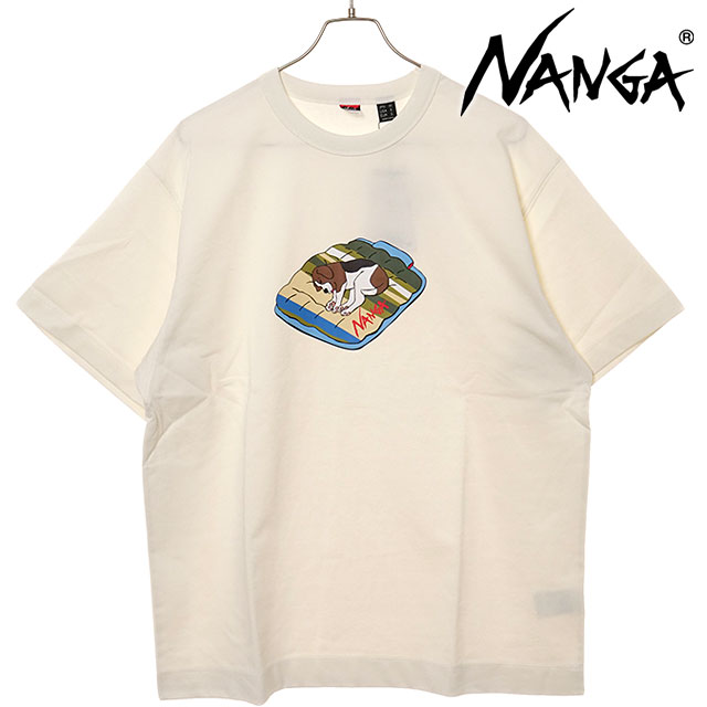 【30％OFF／SALE】ナンガ NANGA エコハイブリッドTシャツ ドッグプリント [N2500-1M020Z SS25] ECO HYBRID TEE（DOG PT） メンズ トップス 半袖 ウシオダヒロアキ コラボ WHT 【メール便配送】 正規取扱店【ts】