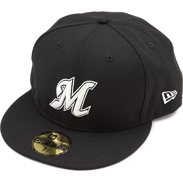 ニューエラ NEW ERA キャップ 千葉ロッテマリーンズ [14525192] 59FIFTY NPB メンズ・レディース 帽子 日本プロ野球 ブラック/ホワイト 正規取扱店