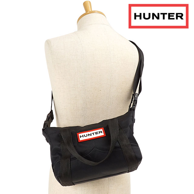 ハンター HUNTER レディース ナイロン トップクリップ トートバッグ ミニ NYLON TOPCLIP TOTE MINI [UBS1203KBM-BLK FW21] メンズ・レディース 2WAY ショルダーバッグ Black ブラック系 正規取扱店