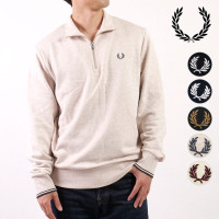フレッドペリー FRED PERRY ハーフジップ スウェットシャツ [M3574] HALF ZIP SWEATSHIRT メンズ トップス トレーナー プルオーバー 長袖 当店激オシ 正規取扱店|