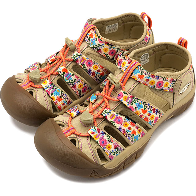 キーン KEEN サンダル ニューポート エイチツー [1028827 SS25] YOUTH NEWPORT H2 キッズ・ユース・ジュニアサイズ 子供靴 水遊び キャンプ アウトドア SAFARI/BIRCH マルチカラー 正規取扱店