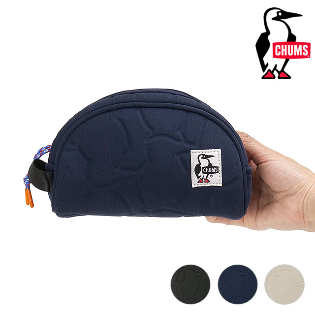 チャムス CHUMS ブービーエンボス ポーチ [CH60-3945 SS25] Booby Emboss Pouch 小物入れ 化粧ポーチ アクセサリーポーチ