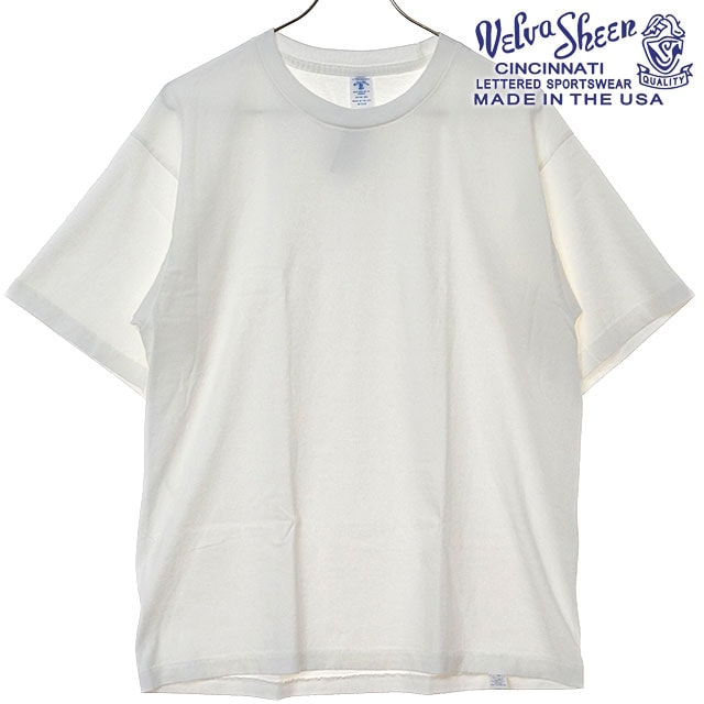 【SALE】ベルバシーン VELVA SHEEN 1パック ショートスリーブ クルーネック Tシャツ [162319 SS25] 1PAC S/S C/N TEE　MADE IN USA メンズ アメリカ製 トップス 無地Tee WHITE 【メール便配送】 正規取扱店【s】