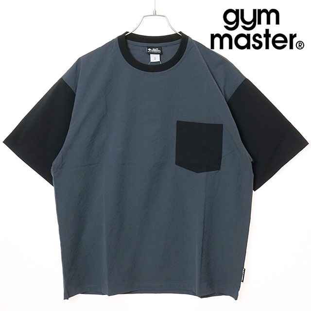 【SALE】ジムマスター GYMMASTER UL GRID シアサッカーtee [G533701-80 SU25] メンズ トップス 半袖Tシャツ チャコール/ブラック 【メール便配送】 正規取扱店【ts】